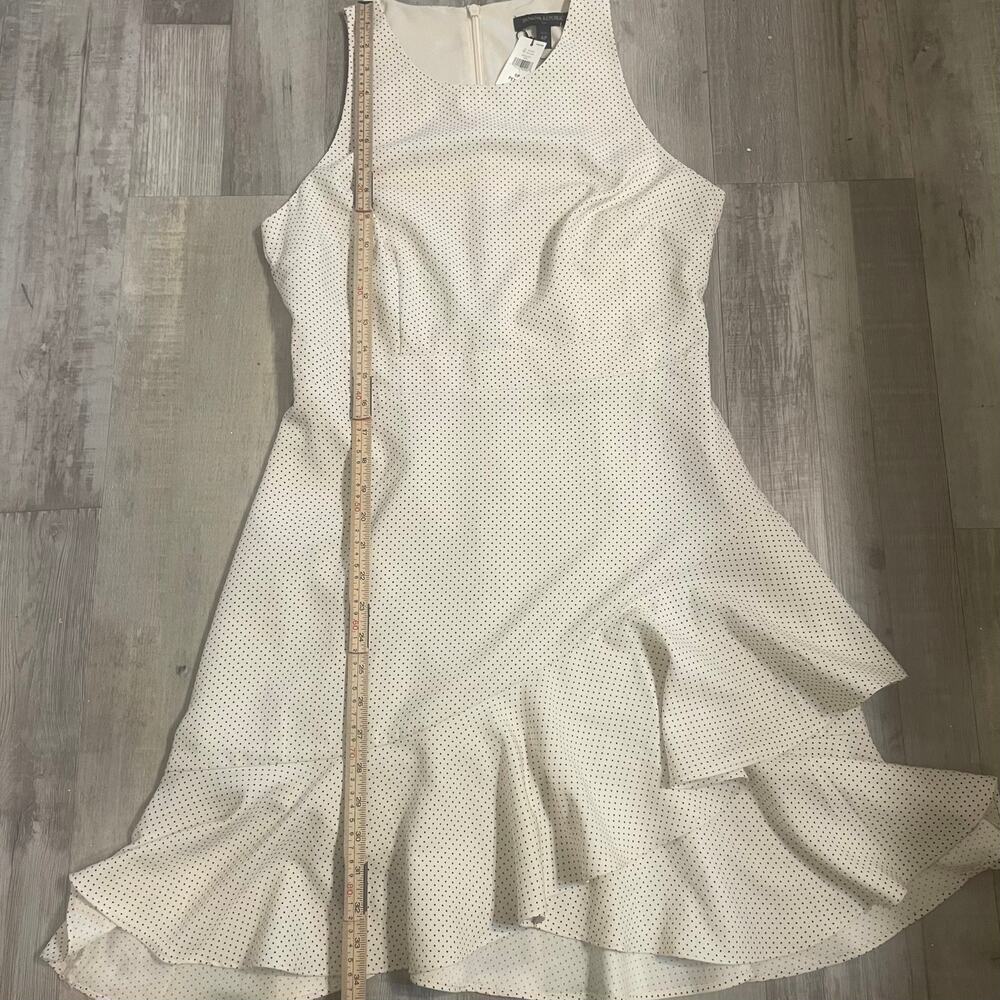 Banana Republic Factory PRINT RUFFLE-HEM SHEATH DRESS size 6P - Picture 8 of 15